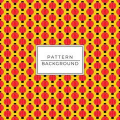 chinese style red lanterns on yellow background in seamless pattern, background