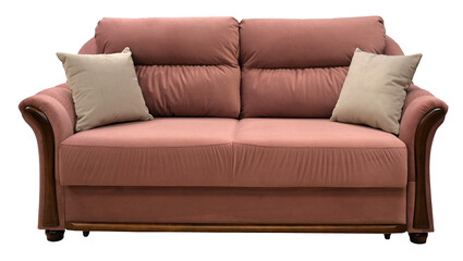 Sofa isolated on white background. Including clipping path
