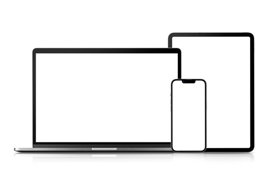 スマートフォン、タブレットPC、ノートパソコンの画像合成用素材