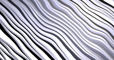 Abstract background of gray silvery diagonal gradient unusual shiny bright beautiful lines and moving waves