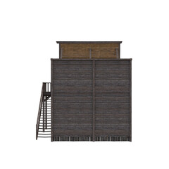 Western Houses Ensemble House Number 2. 3d Rendering-Illustration for Building Scene as Ovrlay, Clipart, Object. Photorealistic and high resolution 6000 x 6000px, 300dpi, PNG.