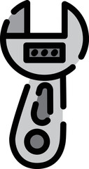 カラー点線アイコン　レンチ