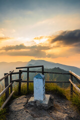 View of   Phu Chi Dao or Phu Chee Dao mountain at Chiang Rai, Thailand