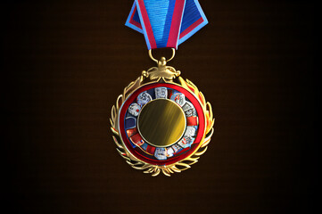 大会のメダルやトロフィーや表彰台のイラスト(AI generated image)