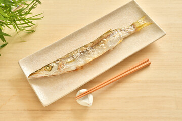 焼き魚　かます　塩焼き