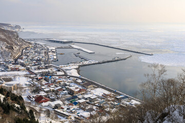 【北海道】流氷迫る羅臼漁港
