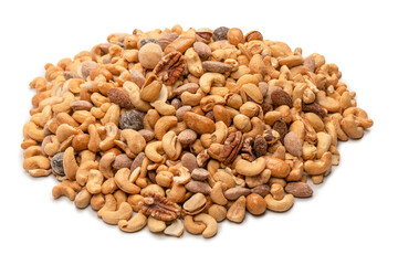 A group of almonds, pistachios, walnuts, macadamia, cashews.