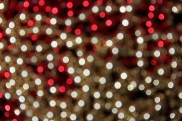 Abstract Blur Background Red and Gold Bokeh