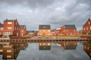 Houses At The Leliëndaal Street At Diemen The Netherlands 2018