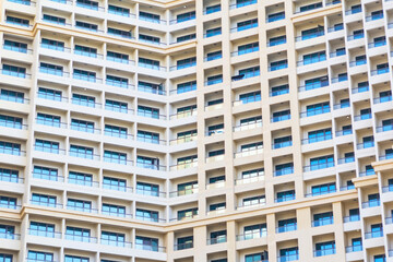 Fototapeta premium photo background wall of a high-rise building of a skyscraper in dubai, with many windows