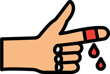 Hand Cut Vector Icon
