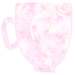 Pink Mug Illustration
