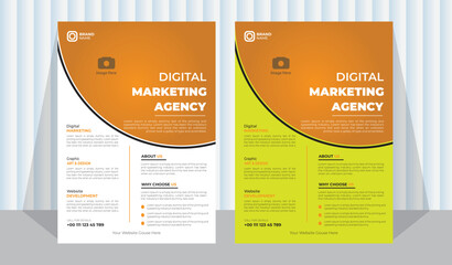 modern design template, creative flyer design,  modern infographic design template-Flyer Template, Brochure design, cover modern layout, annual report, poster, flyer in A4 with colorful triangles.