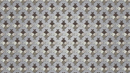 Fototapeta premium Gray/Metallic Modern Colored Geometrical textured pattern with decorative ornamental illustrations for desktop, wallpaper, background, texture