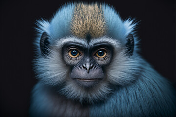 Fototapeta premium Portrait of a beautiful monkey