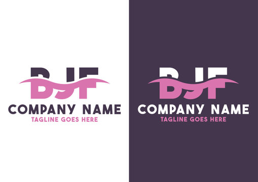 Letter BJF logo design template, BJF logo