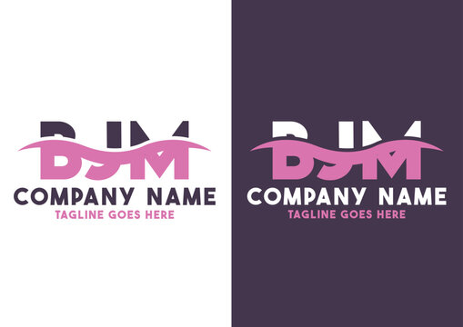 Letter BJM logo design template, BJM logo