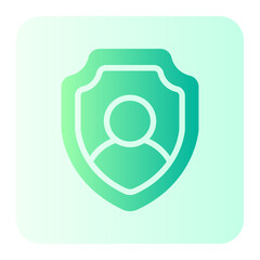 user protection gradient icon