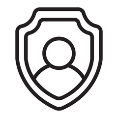 user protection line icon
