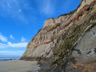 half moon bay coastside, california coast, pacific ocean coastline, breathtaking ocean view, west coast, cliffs, beautiful beaches, ocean, view of beach, sunny day, charming, san francisco coastline, 