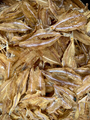 dried fish in the market