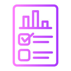 report gradient icon