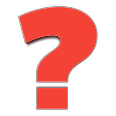 Naklejka premium large question mark png