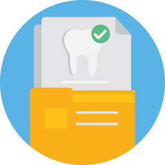 medical report file Vector Icon
