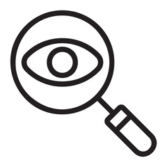 magnifier line icon
