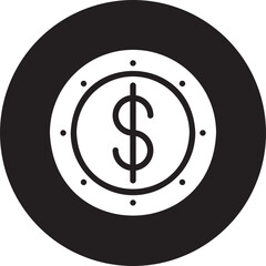 dollars glyph icon
