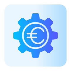 euro gradient icon