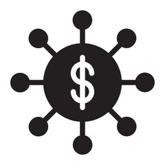 investment glyph icon