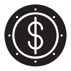 dollars glyph icon