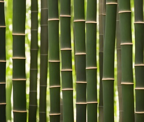 Illustration of bamboo forest, generative ai