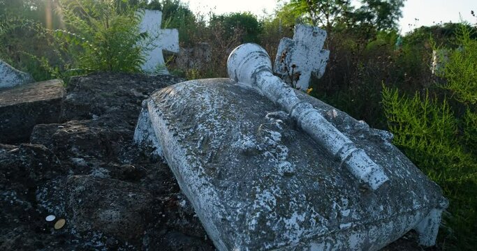 The old Cossack cemetery, created in 1775 in Odesa. Monument of history and architecture.