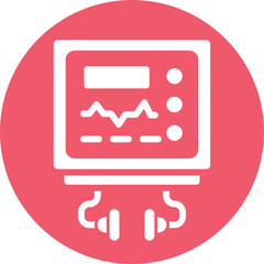 heart rate monitor Vector Icon
