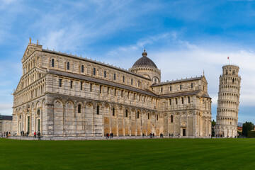 the Leaning Tower of Pisa and the historic Cathedral