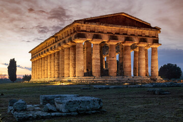 Tempio di Poseidone - Parco Archeologico di Paestum (SA)
 - obrazy, fototapety, plakaty