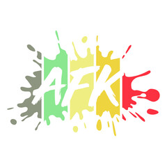 AFK shirt design with gamer phrase away from keyboard. Perfect gift for gamers.