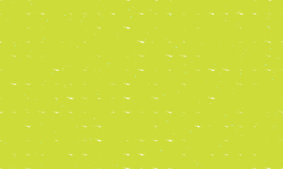 Seamless background pattern of evenly spaced white helicopter symbols of different sizes and opacity. Vector illustration on lime background with stars