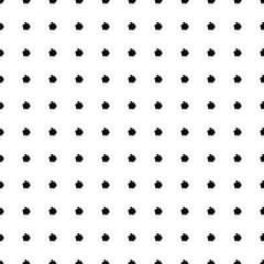 Square seamless background pattern from black piggy bank symbols. The pattern is evenly filled. Vector illustration on white background