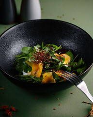 stir fried vegetables in a pan