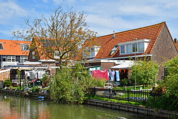 Fototapeta na wymiar Marken, Netherlands - may 22 2022 : touristy village centre