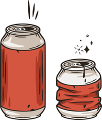 Beer can for print. Original brew design with tin of beer for bar