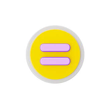 Equal Sign Circle Equal Vector Stock Illustration - Download Image Now -  Equal Sign, Icon Symbol, Symbol - iStock