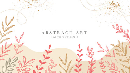 Obraz premium Abstract art background leaf wallpaper design