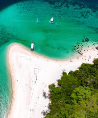 Aerial view of Koh Khai Tarutao national park, Satun, Thailand