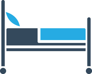  hospital bed Vector Icon
