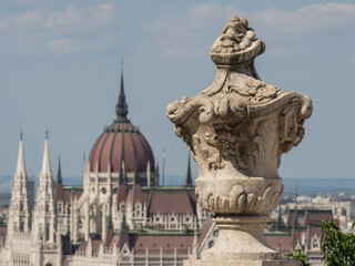 Fototapeta na wymiar Die Stadt Budapest an der Donau in Ungarn