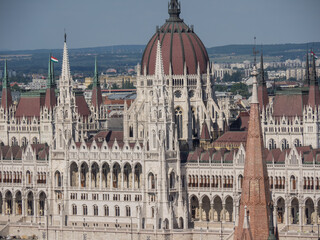 Obraz premium Die Stadt Budapest an der Donau in Ungarn